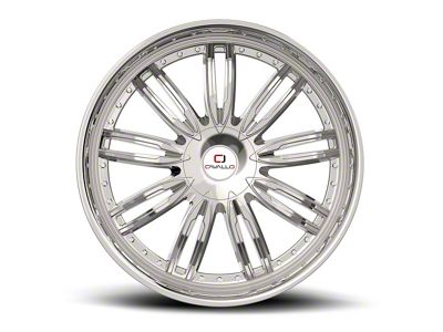 Cavallo CLV-54 Nano Chrome Wheel; 18x8; 35mm Offset (10-14 Mustang GT w/o Performance Pack, V6)