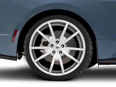 Outlaw HiHo Silver Wheel; Rear Only; 20x10; 41mm Offset (24-25 Mustang)
