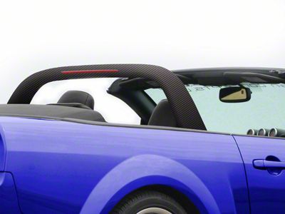 Classic Light Bar with Interior Dome Light; Carbon Fiber (05-14 Mustang Convertible)