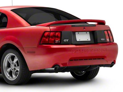 CDC Honeycomb Trim Decklid Panel; Black (99-04 Mustang)