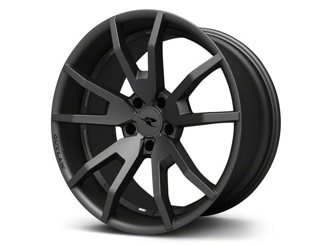 CDC Outlaw Gunsmoke Dark Gray Satin Wheel; 20x9 (15-22 Mustang GT, EcoBoost, V6)