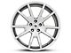 CDC Outlaw HiHo Silver Wheel; Rear Only; 20x10 (15-23 Mustang GT, EcoBoost, V6)