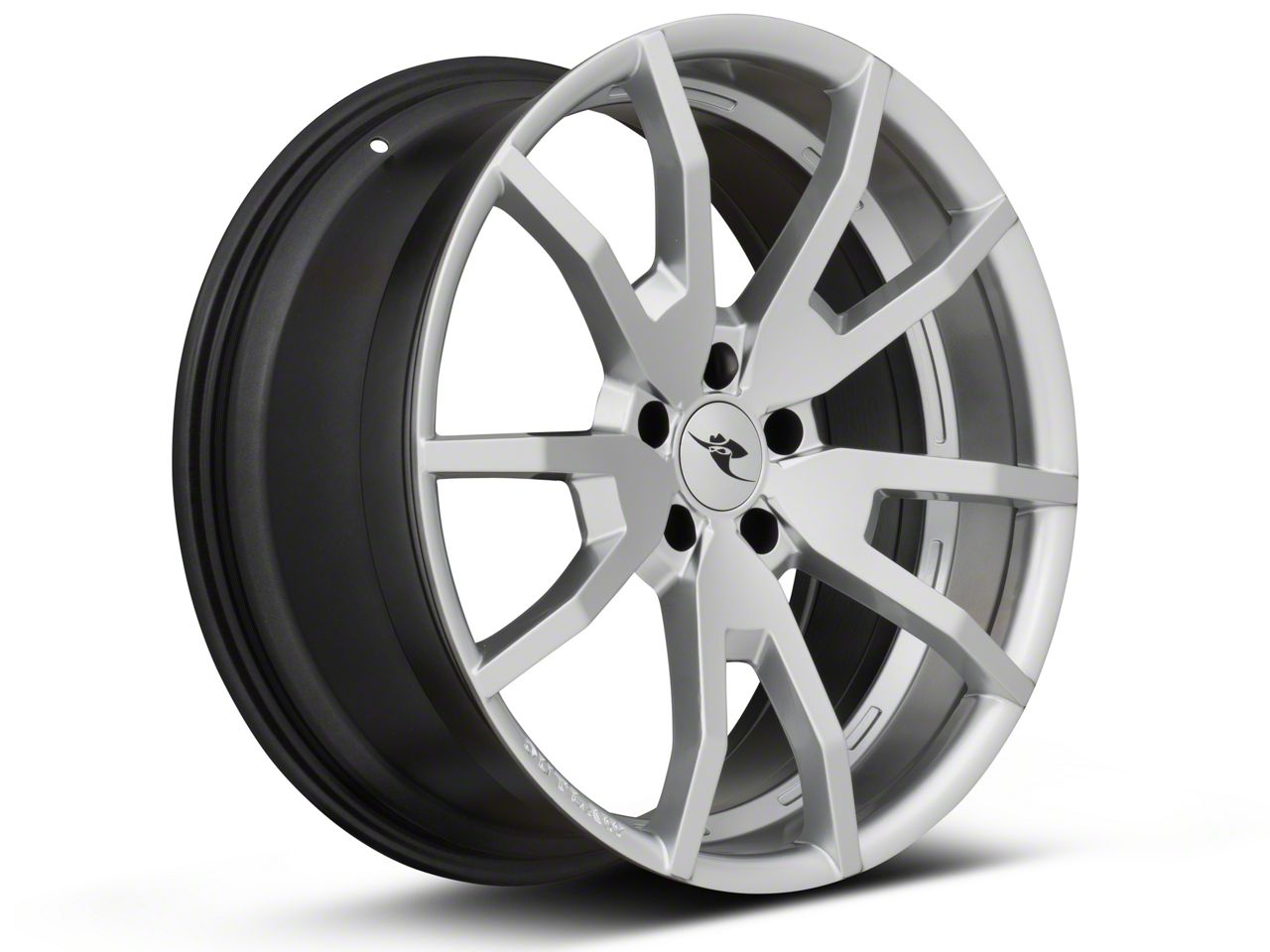 Mustang Outlaw HiHo Silver Wheel; Rear Only; 20x10; 41mm Offset
