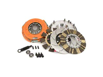 Centerforce DYAD DS Organic/Carbon Twin Disc Clutch Kit with Flywheel; 26-Spline (12-15 Camaro ZL1)