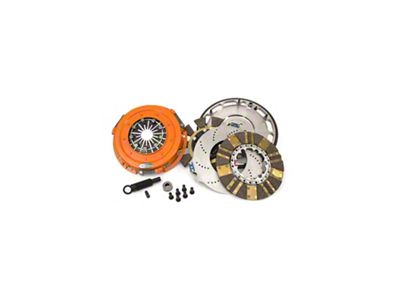 Centerforce DYAD DS Organic/Carbon Twin Disc Clutch Kit with Flywheel; 26-Spline (96-10 Mustang GT)