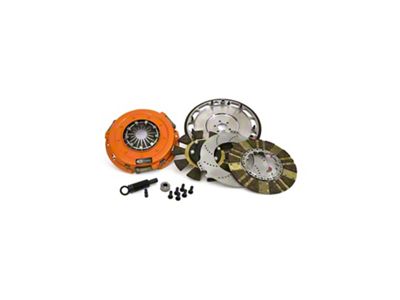 Centerforce DYAD DS Organic/Carbon Twin Disc Clutch Kit with Flywheel; 26-Spline (79-95 5.0L Mustang)