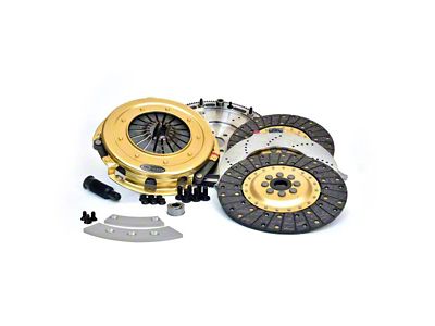 Centerforce SST Solid Street Twin Disc Organic Clutch Kit with Flywheel; 26-Spline (79-95 5.0L Mustang)