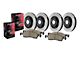 Preferred Axle Plain Brake Rotor and Pad Kit; Front and Rear (09-11 Challenger R/T w/ Vented Rear Rotors; 12-16 Challenger w/ Performance Brakes; 17-23 Challenger w/ Dual Piston Front Calipers)