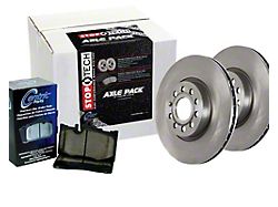 Select Axle Plain Brake Rotor and Pad Kit; Front and Rear (12-14 Charger Enforcer, Pursuit)