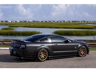 Cerbinator Auto Designs Beadless Version Plain Blade Rear Spoiler; Bare Metal (05-09 Mustang)