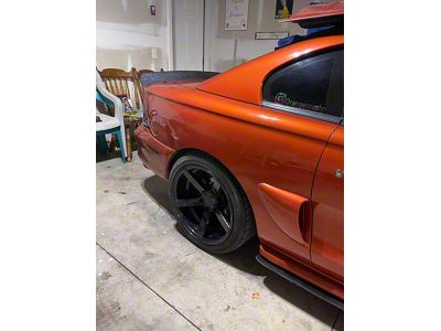 Cerbinator Auto Designs Beadless Version Plain Blade Rear Spoiler; Bare Metal (94-98 Mustang)