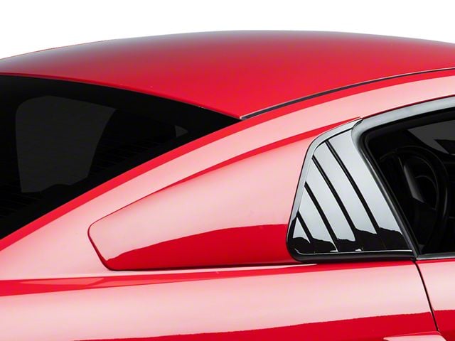 Cervini's Quarter Window Covers; Unpainted (05-14 Mustang Coupe)