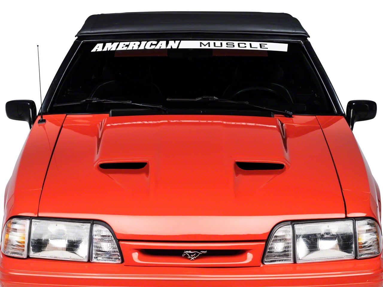 Cervini's Mustang Ram Air Hood; Unpainted 101 (87-93 Mustang