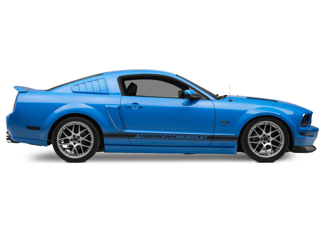 Cervini's Mustang 1965 Style Quarter Window Louvers; Unpainted 4333 (05