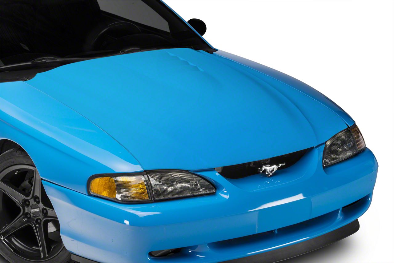 Cervini's Mustang 2000 Cobra R Style Hood; Unpainted 156 (94
