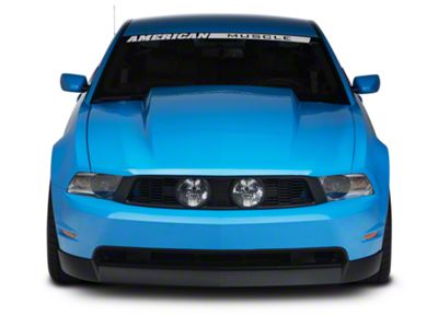 Cervini's 2.50-Inch Cowl Hood; Unpainted (10-12 Mustang GT, V6)