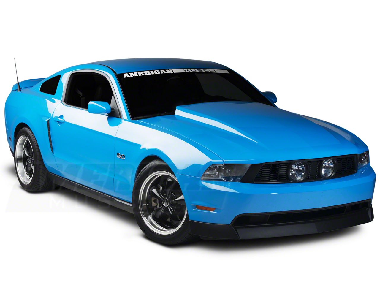 【2plan】Stanford over brushed hood Cervini's Mustang 2.50-Inch Cowl Hood; Unpainted 1202 (10-12