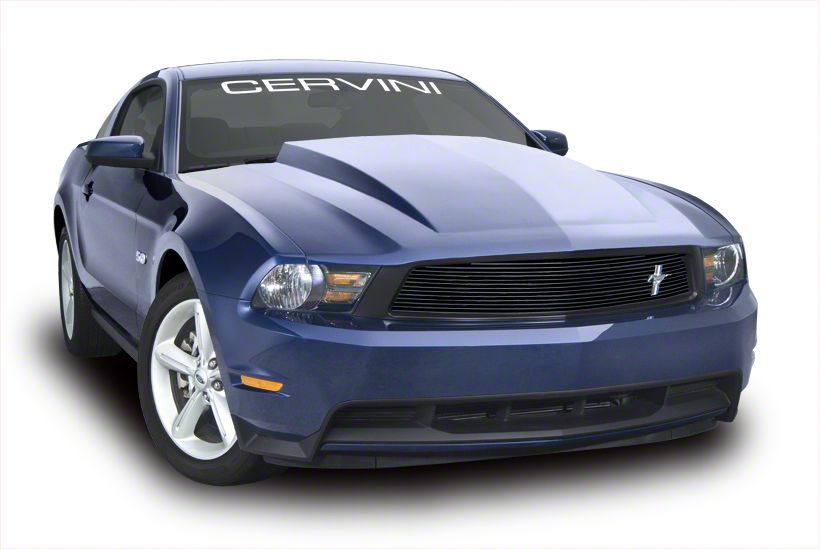 Cervini's Mustang 2.50-Inch Cowl Hood; Unpainted 1202 (10-12