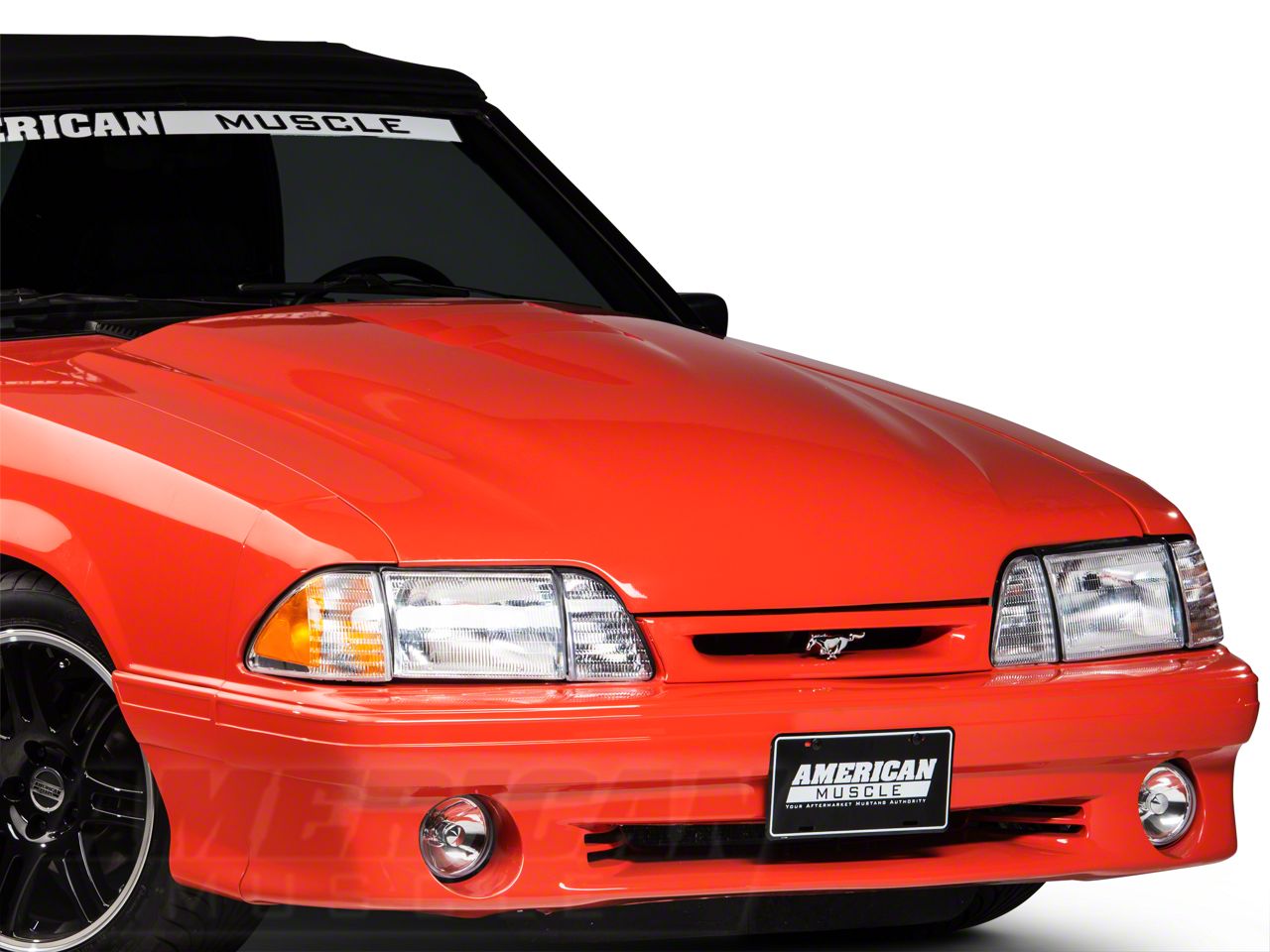 Cervini's Mustang 2-Inch 2000 Cobra R Style Hood; Unpainted