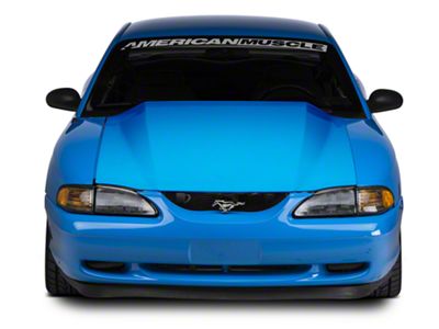 Cervini's 3.50-Inch Cowl Hood; Unpainted (94-98 Mustang)