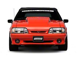 Cervini's 4-Inch Cowl Hood; Unpainted (87-93 Mustang)