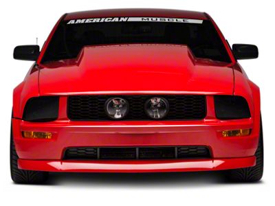 Cervini's 4-Inch Cowl Hood; Unpainted (05-09 Mustang GT, V6)