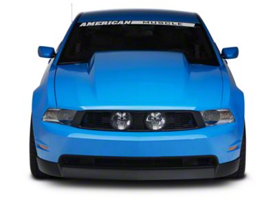 Cervini's 4-Inch Cowl Hood; Unpainted (10-12 Mustang GT, V6)