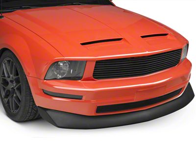 Cervini's B2 Chin Spoiler; Fine Textured Black (05-09 Mustang V6)