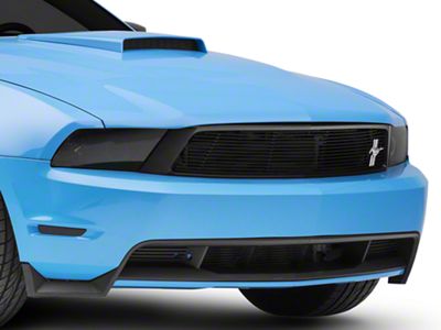 Cervini's Upper Billet Grille with Tri-Bar Pony Logo; Black (10-12 Mustang GT)