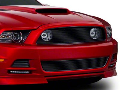 Cervini's Billet Grille; Brushed (13-14 Mustang GT, V6)