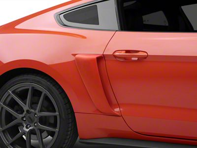 Cervini's C-Series Side Scoops; Unpainted (15-23 Mustang)