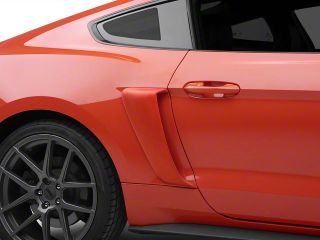 Cervini's C-Series Side Scoops; Unpainted (15-23 Mustang)