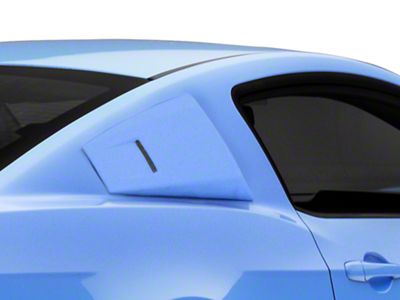 Cervini's Eleanor Style Quarter Window Louvers; Unpainted (05-14 Mustang Coupe)