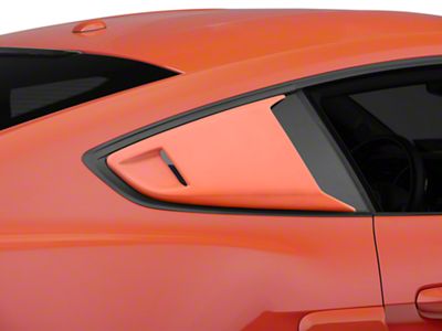 Cervini's Eleanor Style Window Scoops; Unpainted (15-23 Mustang Fastback)