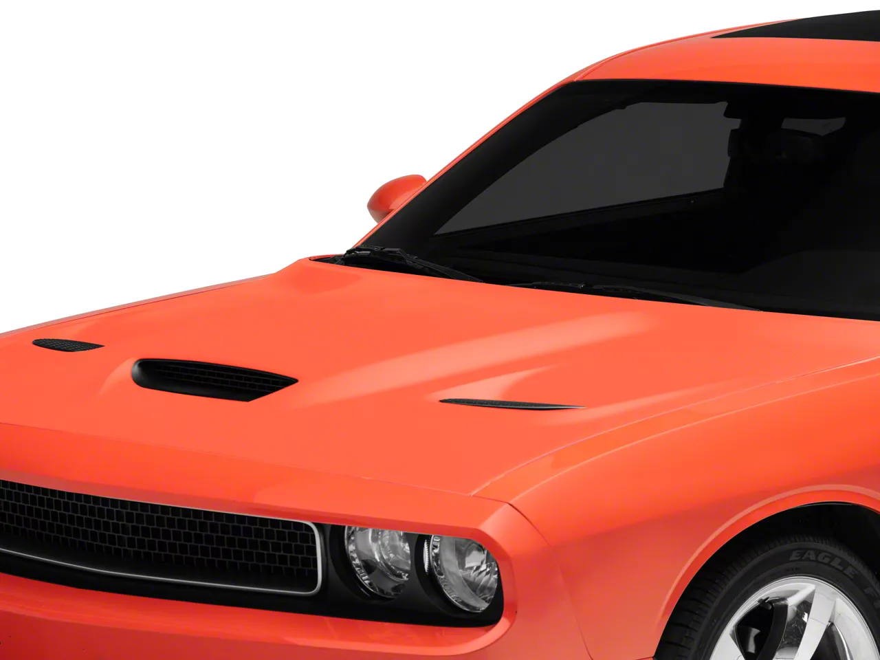Cervini's Challenger Hellcat Style Hood; Unpainted 8073 (08-23