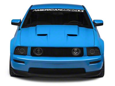 Cervini's Mach 1 Ram Air Hood; Unpainted (05-09 Mustang GT, V6)