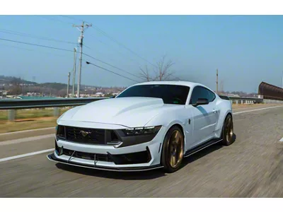 Cervini's 4-Inch Cowl Hood; Unpainted (24-25 Mustang)