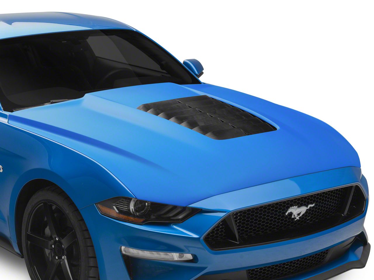 Cervini's Mustang GT500 Style Hood; Unpainted 1245 (18-23 Mustang