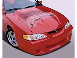 Cervini's Ram Air Hood Kit; Unpainted (94-95 Mustang GT, Cobra)