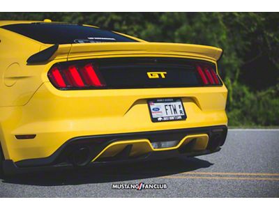 Cervini's Rear Diffuser; Unpainted (15-17 Mustang GT Premium, EcoBoost Premium)