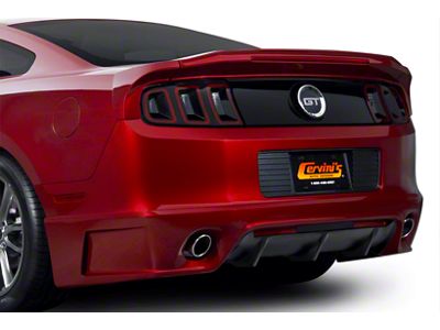 Cervini's Stalker Rear Valance; Unpainted (13-14 Mustang)