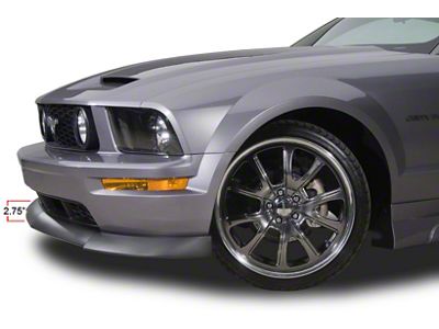 Cervini's Type II Chin Spoiler; Fine Textured Black (05-09 Mustang GT)