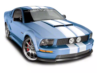 Cervini's Upper Billet Grille with Inboard Fog Lights; Black (05-09 Mustang GT, V6)
