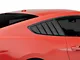 Cervini's Quarter Window Louvers; Matte Black (15-23 Mustang Fastback)