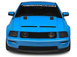 Cervini's Ram Air Hood with Louvers; Unpainted (05-09 Mustang GT, V6)