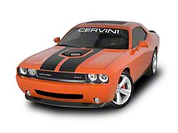 Cervini's Shaker Hood with Matte Black Scoop; Unpainted (08-14 Challenger SRT8; 09-23 Challenger R/T)