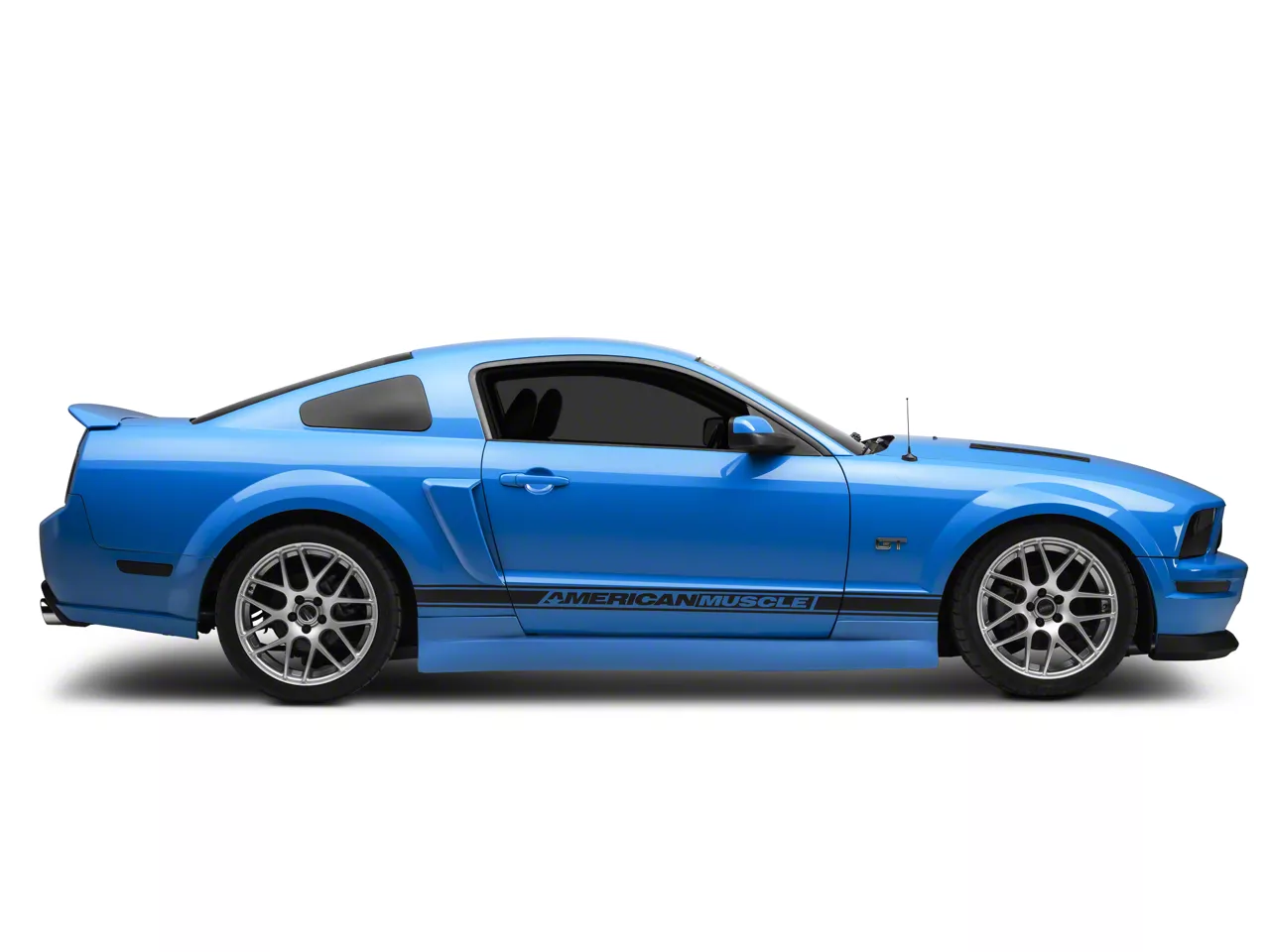 Cervini's Mustang Stalker Side Skirts; Unpainted 4360 (05-09