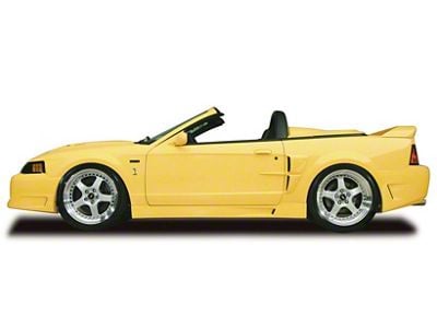 Cervini's Stalker Side Skirts; Unpainted (99-04 Mustang)