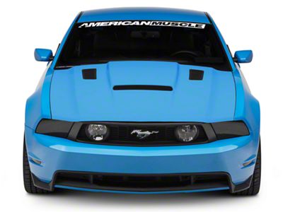 Cervini's Stalker II Hood with Louvers; Unpainted (10-12 Mustang GT, V6)