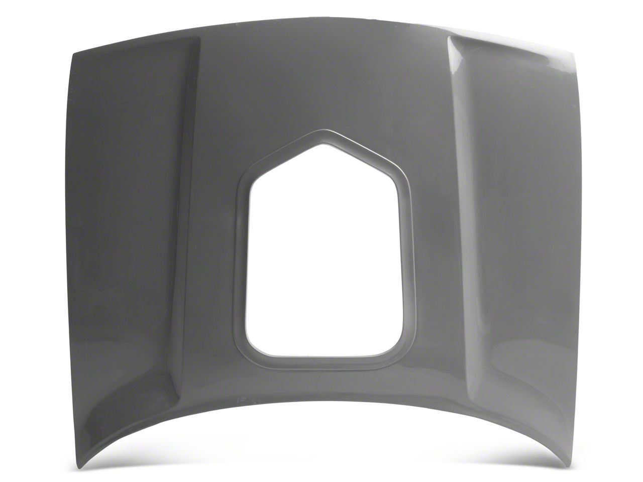 Cervini's Challenger T/A Hood with Matte Black Scoop; Unpainted